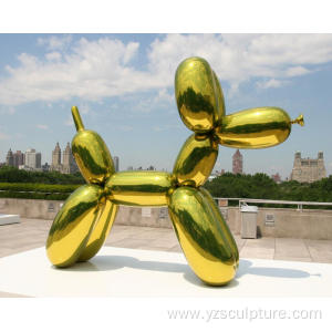 Outdoor Large Stainless Steel Balloon Dog Statue